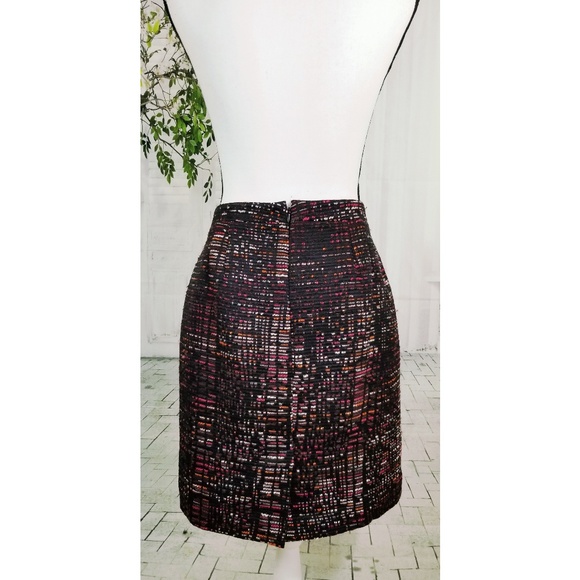 LOFT Tweed Pencil Skirt Black Size 6 - Picture 3 of 8